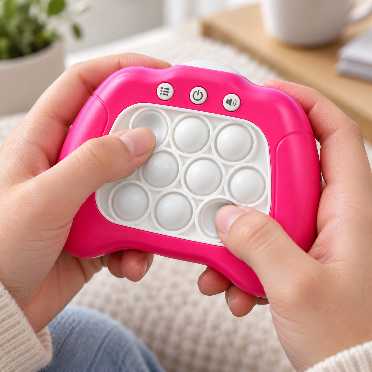 Fast-Push Pop Fidget Game – Handheld Reaction Button Toy
