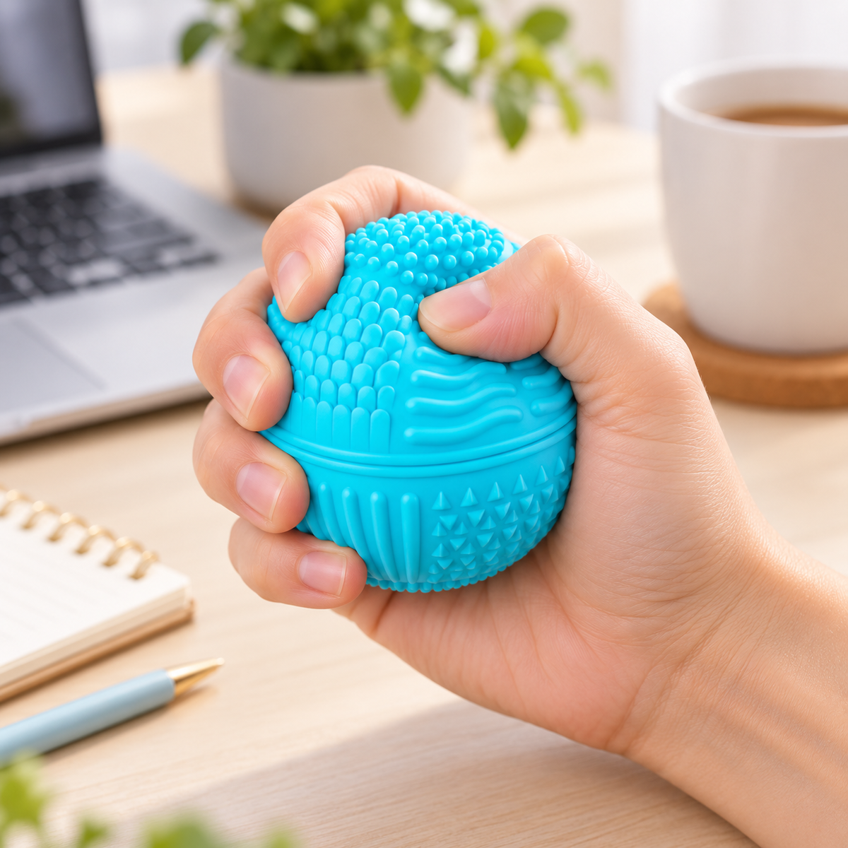 Textured Silicone Squeeze Ball – Tactile Sensory Fidget Toy
