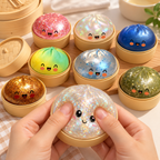 Steamed Bun Squishy – Soft Food-Inspired Squeeze Toy