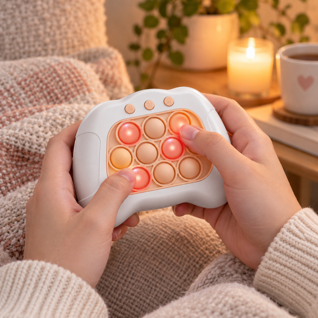 Fast-Push Pop Fidget Game – Handheld Reaction Button Toy