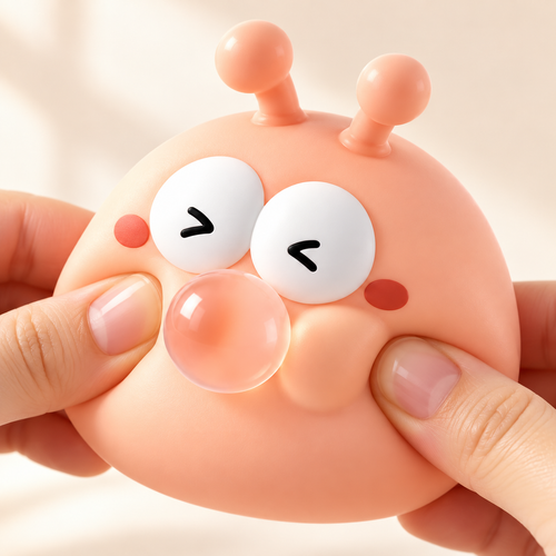 Bubble-Blowing Pet Squishy – Cute Slow-Rise Squeeze Toy