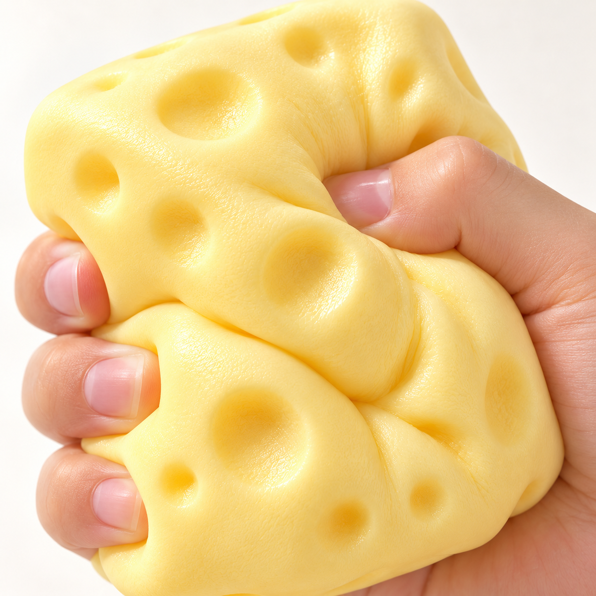 Giant Cheese Squishy – Moldable Non-Rebound Squeeze Toy