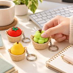 Fruit Keyboard Clicker Keychain – 3D Printed Fidget Toy