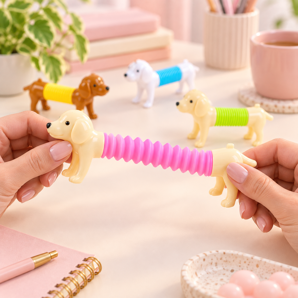 Stretchy Dachshund Fidget Toy – Pull & Pose Sensory Dog