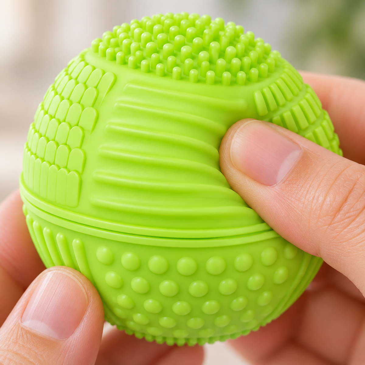 Textured Silicone Squeeze Ball – Tactile Sensory Fidget Toy