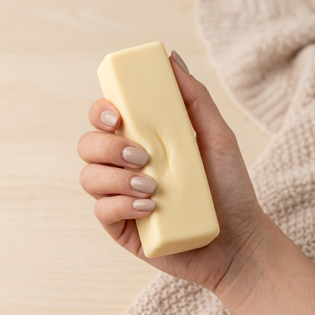 Butter Stick Squishy – Soft Slow-Rise Squeeze Toy