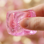 Clear Malt Candy Ice Cube Squishy – Slow-Rise Squeeze Toy
