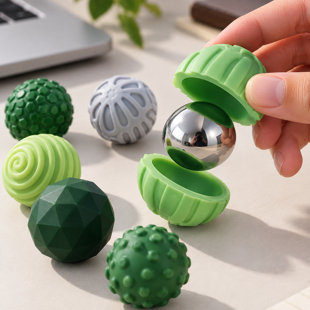 Magnetic Fingertip Fidget Balls – Silicone Desk Sensory Toy